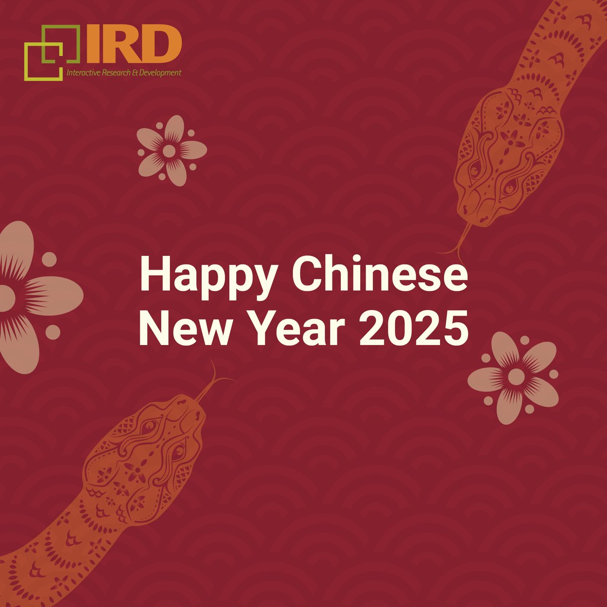 Happy Chinese New Year!

Wishing all who celebrate good health, peace, and prosperity. 

#ChineseNewYear #IRDGlobal