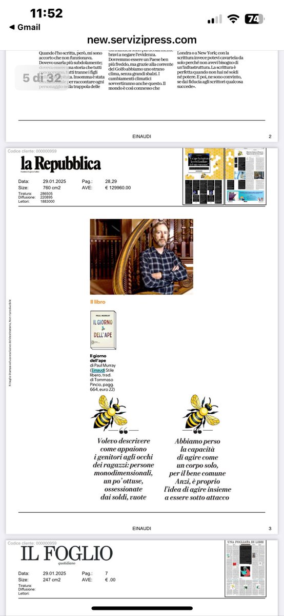 repetti stile libero (@reppomanuno) on Twitter photo “Un grande romanzo, finalmente”.
Oggi su <a href="/repubblica/">Repubblica</a> <a href="/obliquestudio/">oblique studio</a> intervista Paul Murray per Il giorno dell’ape.
<a href="/Einaudieditore/">Einaudi editore</a> “Un grande romanzo, finalmente”.
Oggi su <a href="/repubblica/">Repubblica</a> <a href="/obliquestudio/">oblique studio</a> intervista Paul Murray per Il giorno dell’ape.
<a href="/Einaudieditore/">Einaudi editore</a>