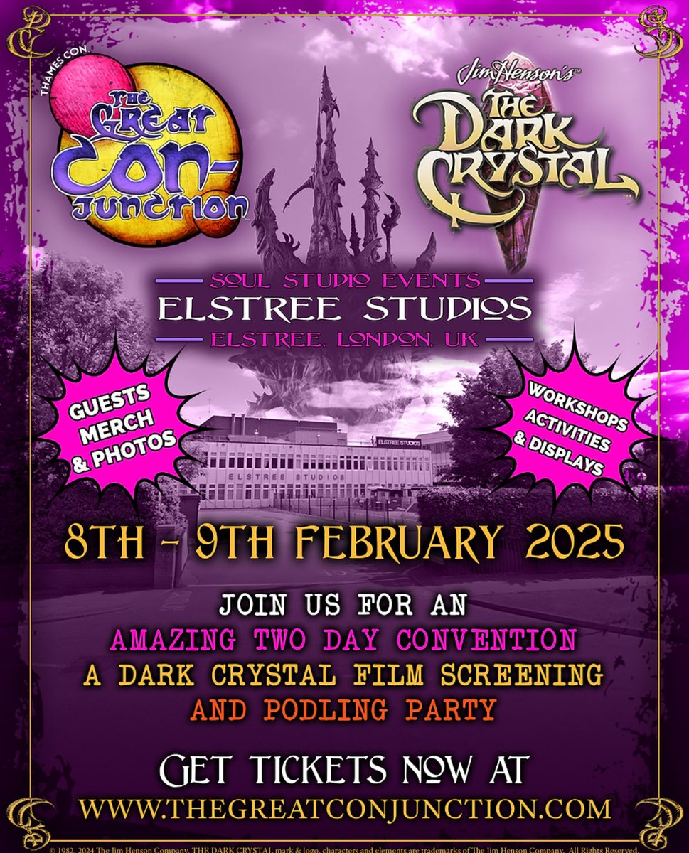 Dear Gelfling , Skeksis, Mystics etc… Dole Dole Stanye Tamarrr Dole! Hope to see you there!