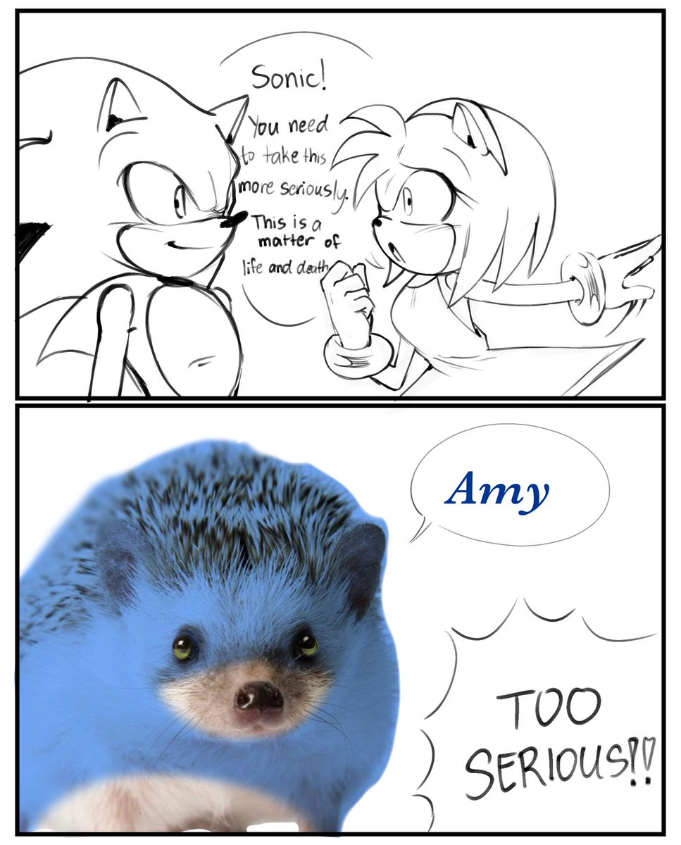 He just can't take anything seriously..

#SonAmy