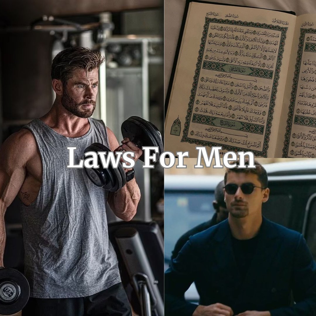 ascendingmann's tweet photo. 15 Laws Every Man Must Follow:

1. Always put God first, especially in good times. https://t.co/pBaiakKQmO