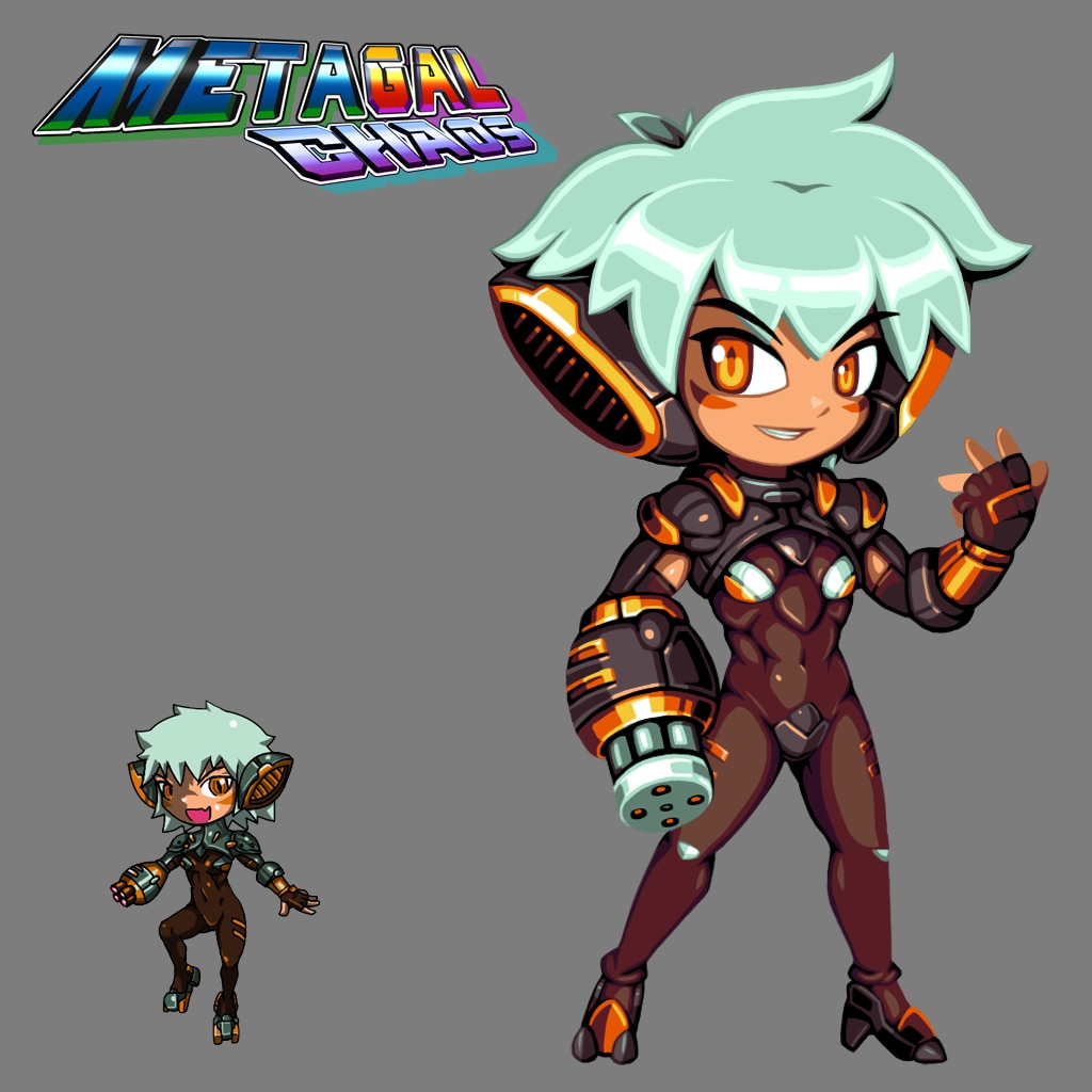 Tgholy's tweet photo. New design for GAL.0X Chaos Contrast to Meta design I try to make her look more militaristic and stealthy. https://t.co/ItcraDp135