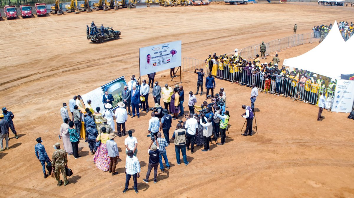 PICTORIAL: President Museveni launches the construction of Akii Bua Stadium, a state-of-the-art multi-purpose facility in Lira. This landmark project is set to enhance sports development, boost tourism, and drive economic growth in the region.

#UBCUpdates