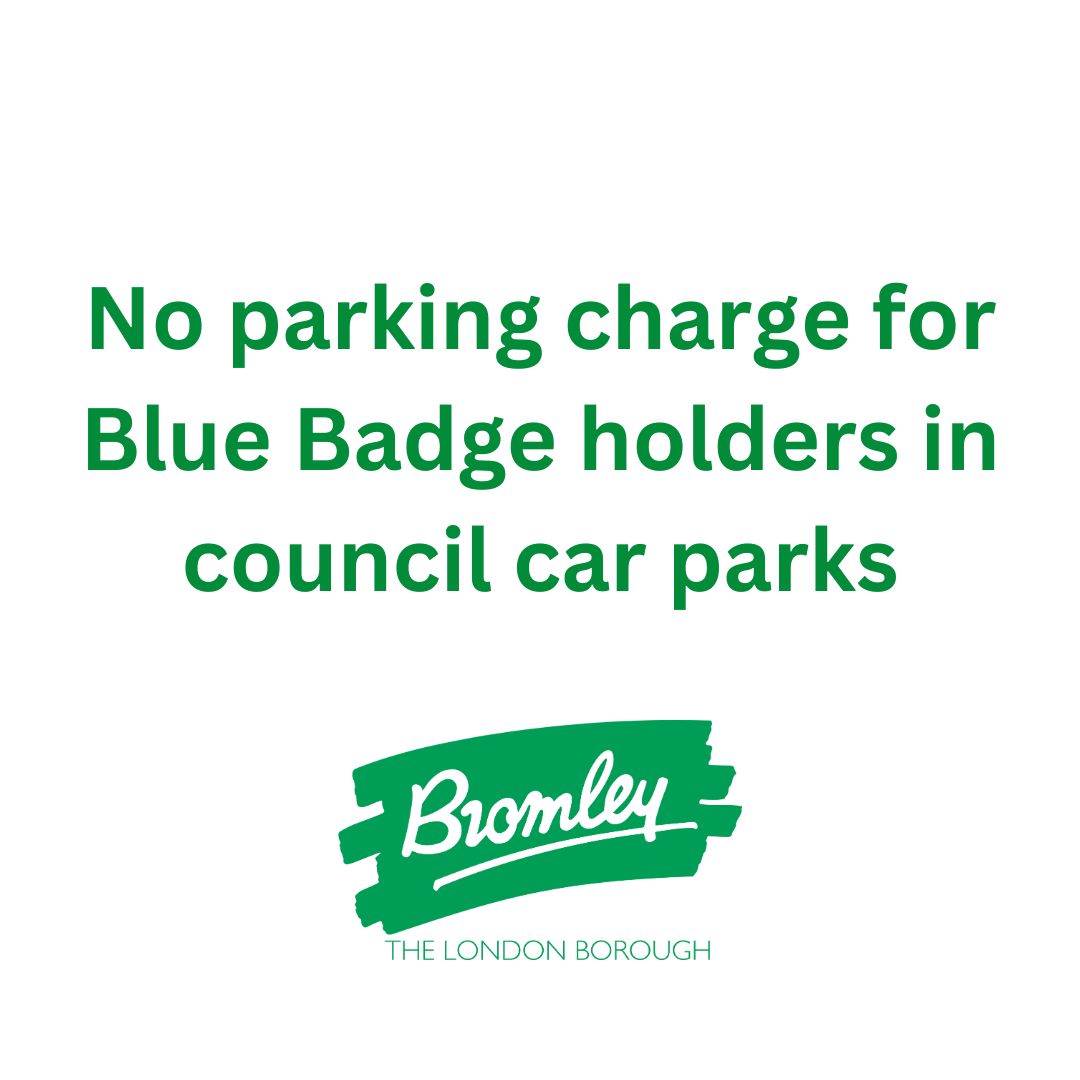 A proposal to charge Blue Badge holders for parking in council run car parks will not proceed, given the significant wider council savings identified for 2025/26.

bromley.gov.uk/news/article/7…