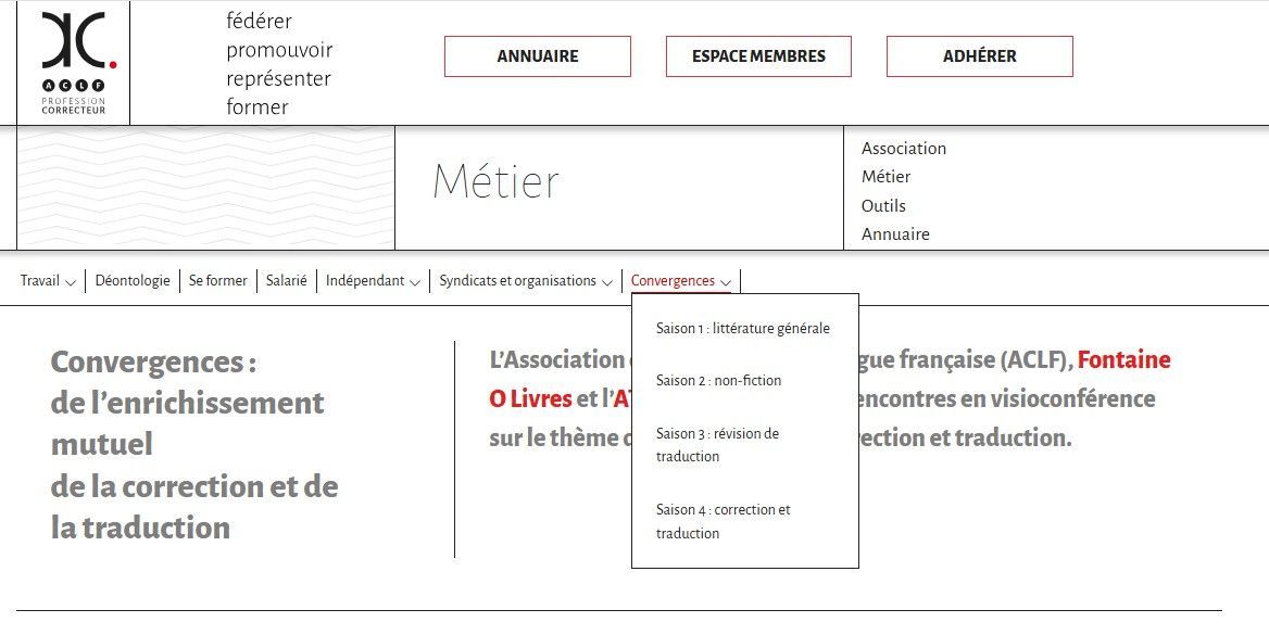 SFT (@sftfr) on Twitter photo 🖊️ Vous les aviez manquées ? Retrouvez les vidéos des 4 premières saisons des rencontres Convergences organisées par l’ACLF (Association des correcteurs de langue française), en partenariat avec <a href="/livres_o/">Fontaine O Livres</a> 👉 buff.ly/4fnxdji
#sft #xl8 #traduction #correction 🖊️ Vous les aviez manquées ? Retrouvez les vidéos des 4 premières saisons des rencontres Convergences organisées par l’ACLF (Association des correcteurs de langue française), en partenariat avec <a href="/livres_o/">Fontaine O Livres</a> 👉 buff.ly/4fnxdji
#sft #xl8 #traduction #correction