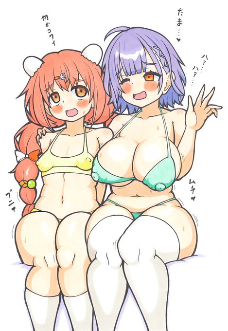 krrtmkさんとnnssznさんの微エッチ絵です
szn氏の年下組への愛が重い・・・ 