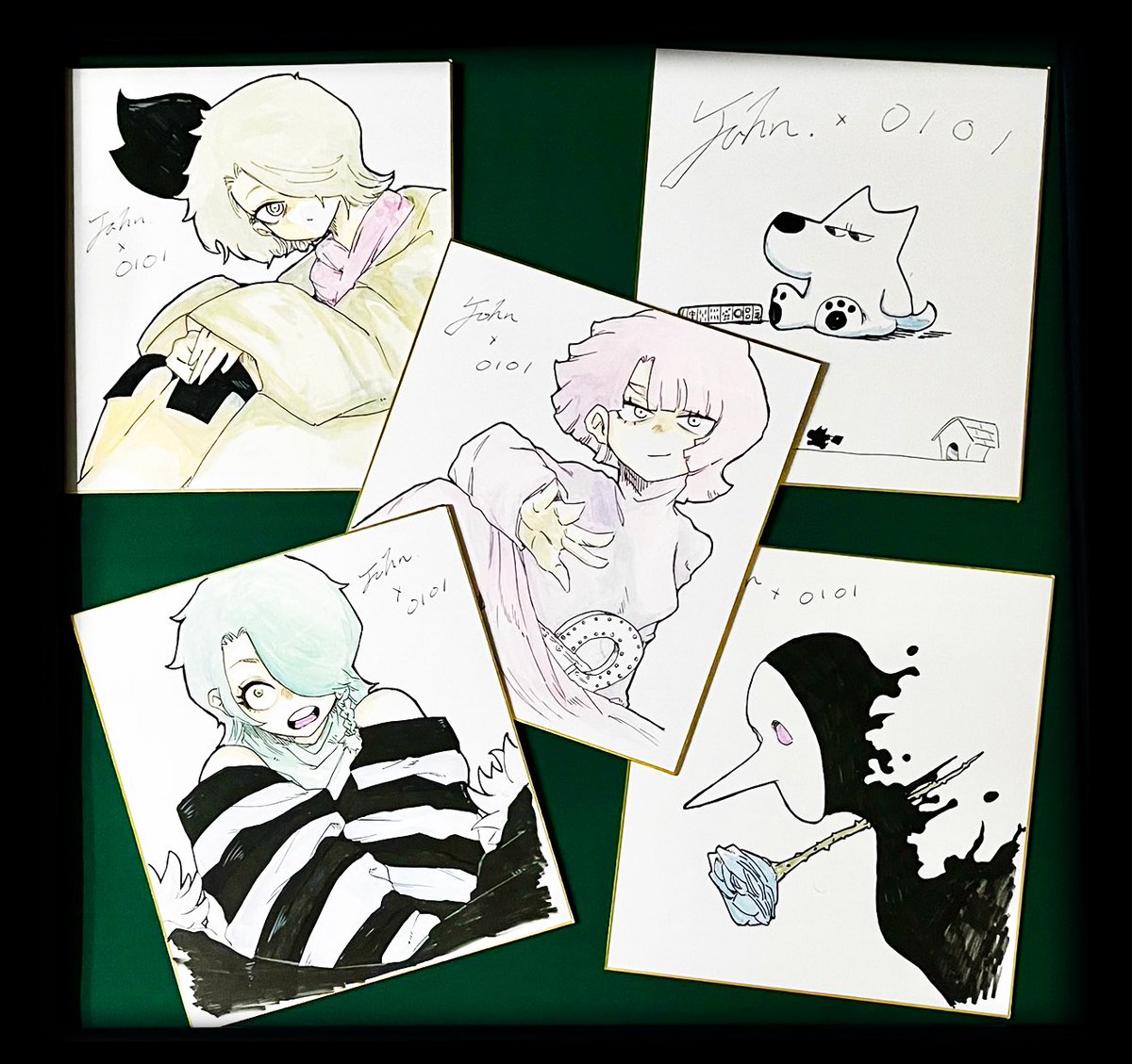 ⚪️🟡🟢🔴🔵⚫️ 【 #john × #OIOI 】 john楽曲のヴィランズとOIOIの