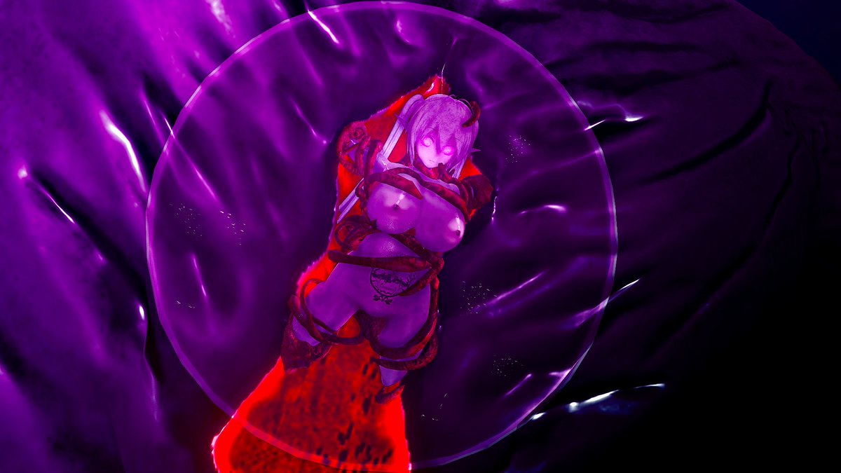 巨大モンスターにコアとして取り込まれるうちのこエステルちゃん #COM3D2 