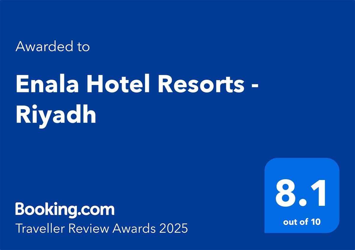 enala_sa's tweet photo. شكراً لكل ضيف اختار منتجعات شركة إناله ✨⭐️
سعيدين بثقتكم ومشاركة تقيمكم
#travellerReviewAward 2025
#enala #hotels #resorts https://t.co/0q4AxdhcYJ