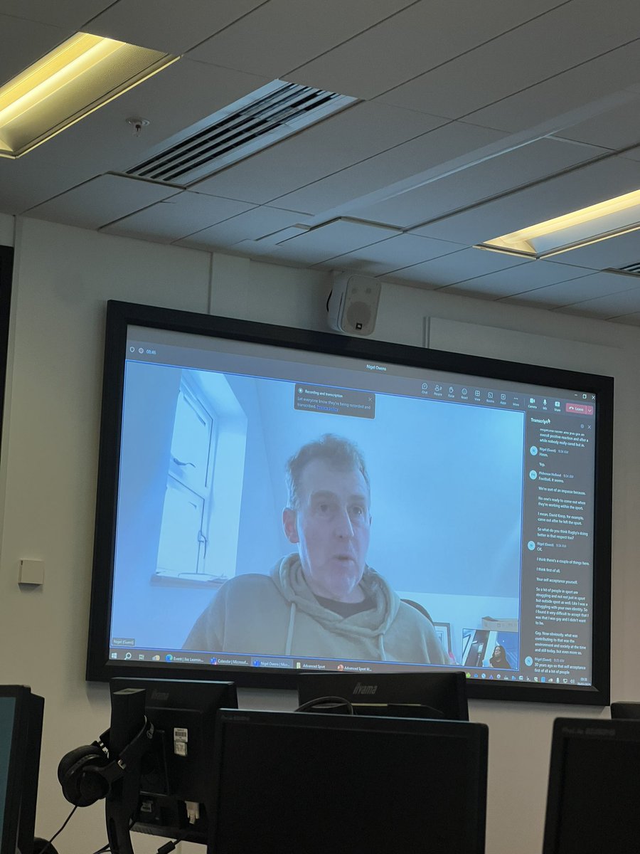 Max Hayes (@maxdhayes) on Twitter photo Inspiring to listen to <a href="/Nigelrefowens/">Nigel Owens MBE</a> and his life story…
Some really important issues covered! Thanks Nigel for his time 👌<a href="/philoholland/">Philo Holland</a> <a href="/UoSJournalism/">Salford Journalism</a> Inspiring to listen to <a href="/Nigelrefowens/">Nigel Owens MBE</a> and his life story…
Some really important issues covered! Thanks Nigel for his time 👌<a href="/philoholland/">Philo Holland</a> <a href="/UoSJournalism/">Salford Journalism</a>