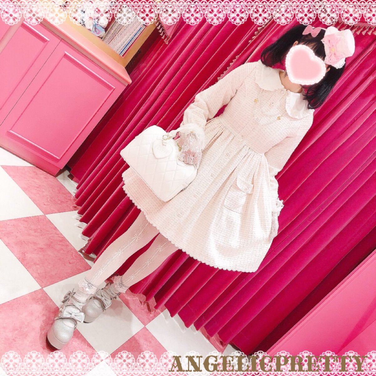 🎀Macaron Tweedワンピース🎀 Pri♡¥41,800(tax in) Col♡ピンク