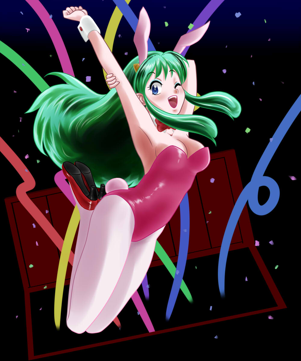 ラム・インベーダー(うる星やつら) 「#このタグを見た人は黙ってうさぎをはる 」|七緒双葉@Skeb募集してますのイラスト