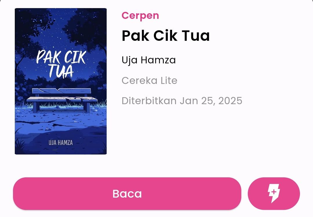 CerekaApp's tweet image. "Pak Cik Tua" kini boleh dibaca di Cereka!

Jom download dan baca tanpa had hari ini melalui Cereka onelink.to/cereka
