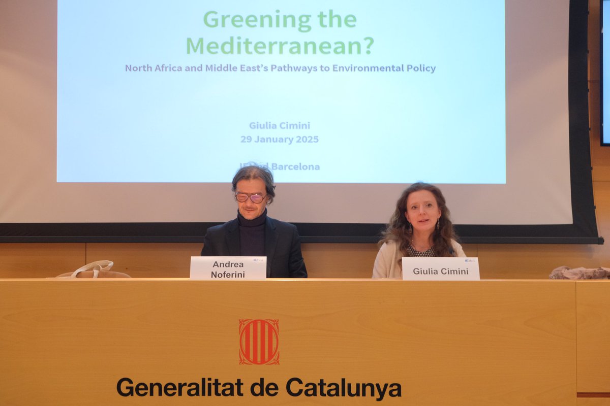 IEMed (@iemed_) on Twitter photo Initiatives and developments in environmental policies keep evolving in #MENA countries. Are there new spaces for convergence & new sources of divergence that climate degradation foreshadows?
🔴 Now live #AulaMed lecture with <a href="/GiuliaCimini1/">Giulia Cimini</a>. 🤝 <a href="/CEIbcn/">CEI International Affairs</a>
m.youtube.com/watch?v=Fy6e59… Initiatives and developments in environmental policies keep evolving in #MENA countries. Are there new spaces for convergence & new sources of divergence that climate degradation foreshadows?
🔴 Now live #AulaMed lecture with <a href="/GiuliaCimini1/">Giulia Cimini</a>. 🤝 <a href="/CEIbcn/">CEI International Affairs</a>
m.youtube.com/watch?v=Fy6e59…