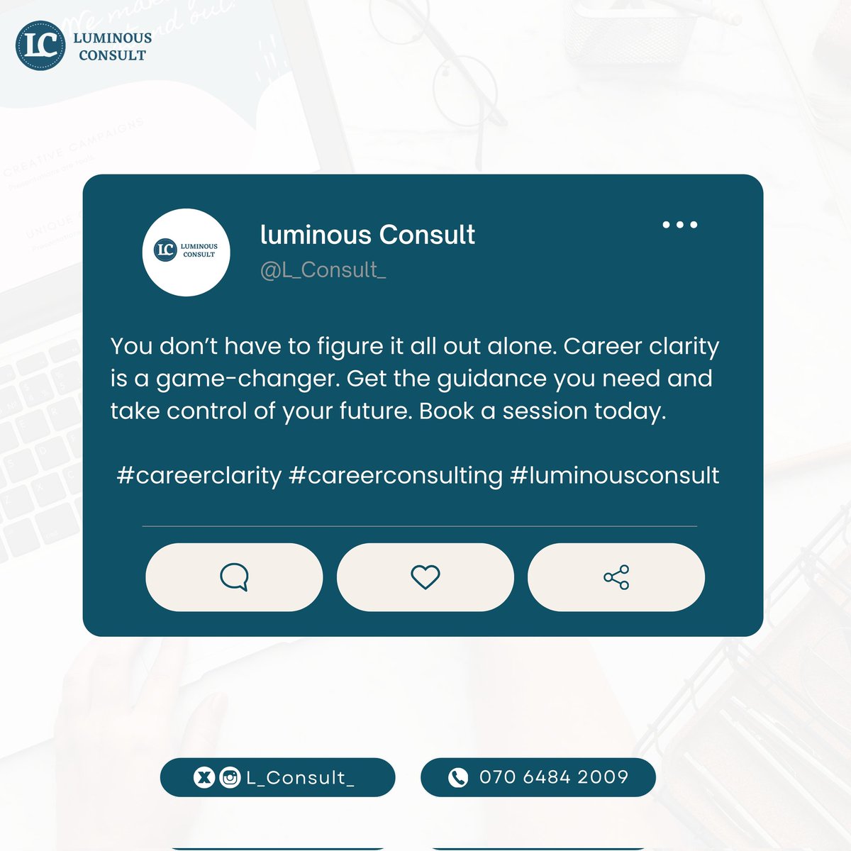 Luminous Consult tweet media