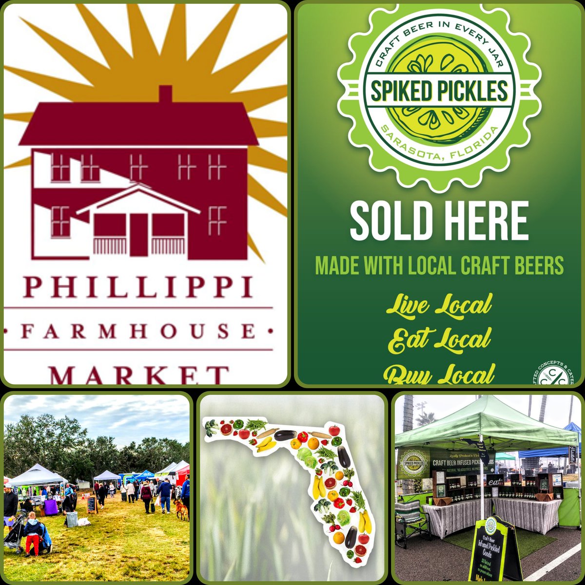 ChefChipEnglish's tweet image. Look for us in the green tent in front of the 
LIVE MUSIC TENT. 
Some great varieties of probiotic delights. 
Phillippi Farmhouse Market 
9am - 1pm. 
Be there or be 🔲. 
#pickles #craftbeer #FloridaBrewersGuild #FloridaBreweries
#allnatural #noadditives #nopreservatives
#EatLocal