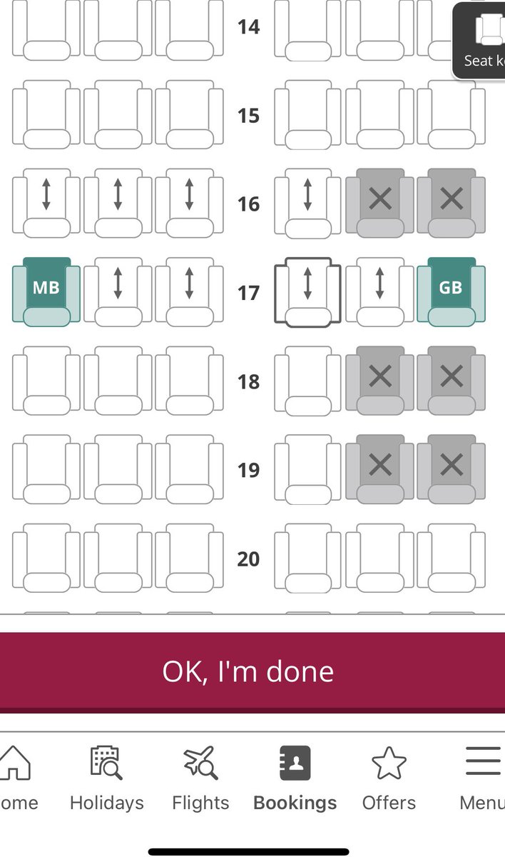 macneill1967's tweet photo. @jet2tweets That’s a puzzle in itself 🤔 after an aircraft change when we originally booked seats together? https://t.co/9fsCUlHap0