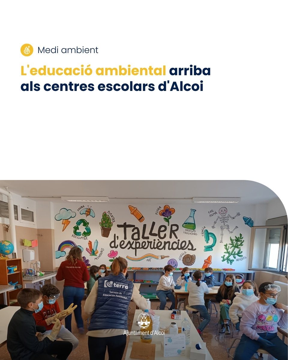 🍃💡L'Ajuntament d'Alcoi impulsa tallers educatius per conscienciar  l'alumnat sobre la sostenibilitat i el respecte pel medi ambient

🔗alcoi.org/ca/portal/noti…

#Alcoi #AlcoiViu #AlcoiSostenible #EducacióAmbiental #RespectePelPlaneta