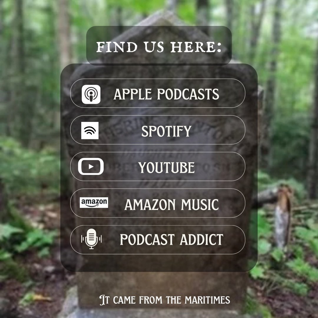 icftmaritimes's tweet photo. Our second mini episode of 2025 is now available! 
Check it out for a story of an isolated haunted gravesite in rural Nova Scotia. https://t.co/BQCvhHbvwq