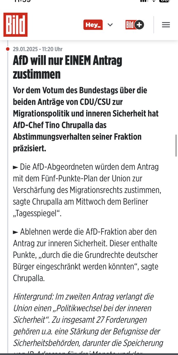 L_Bednarz's tweet photo. Wie kann man als @CDU/@CSU nur so taktisch dilettantisch sein und die krassen Passagen zur AfD nicht in beiden (!) Anträgen haben ? Man hätte die AfD damit in der Falle gehabt. Man oh man. Wie ich in "ZDF-Aspekte" sagte: Die CDU ist intellektuell ausgedünnt. https://t.co/DWtLwvuP1K