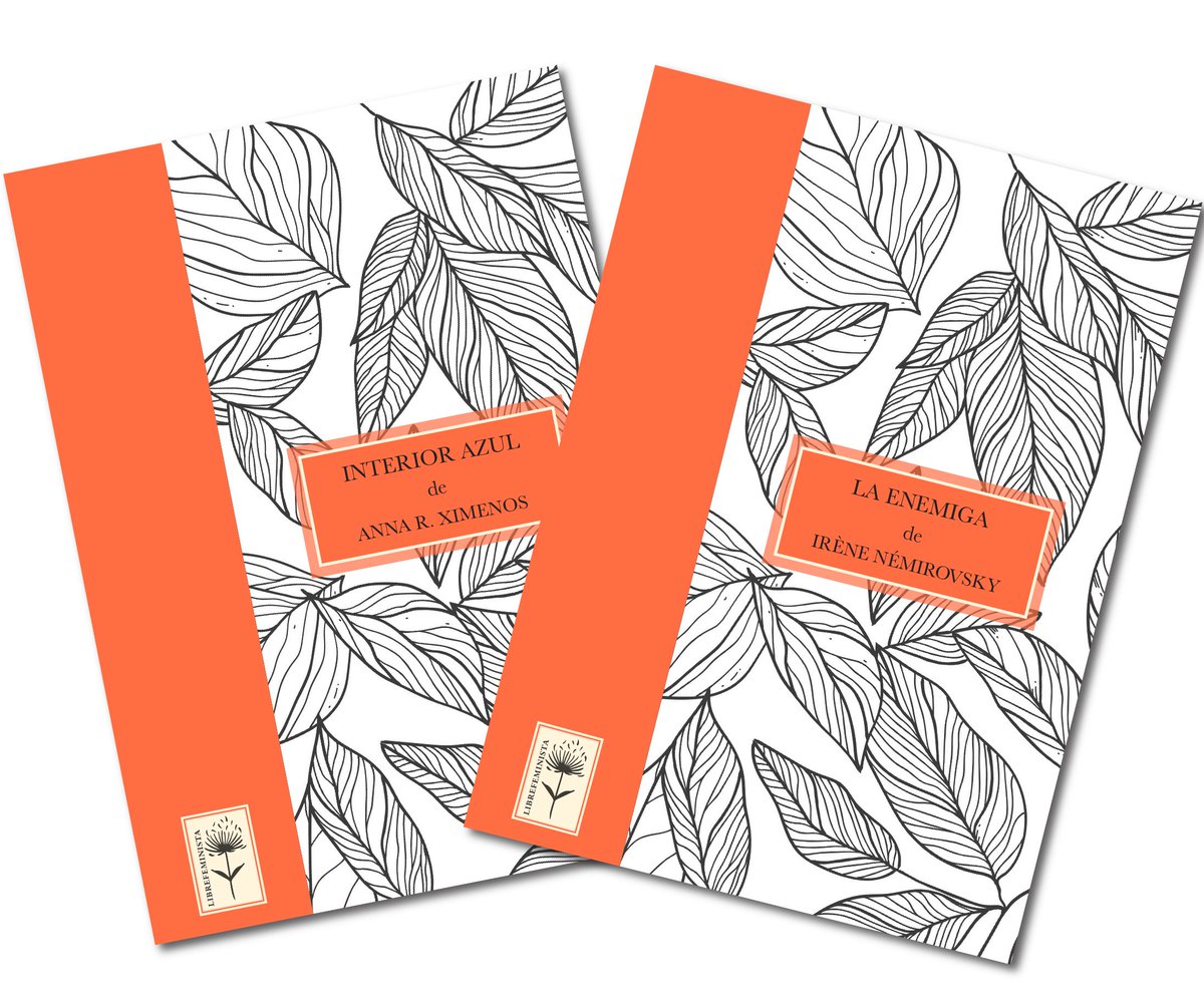 🎊Atentas bisontas!
está a puntito de llegar a las mejores librerías "La enemiga" de Irène Némirovsky, novela inédita en castellano y creemos su obra más personal. 
Y la acompaña Anna R. Ximenos con "Interior Azul", una colección de relatos sobre nuestras escritoras favoritas.