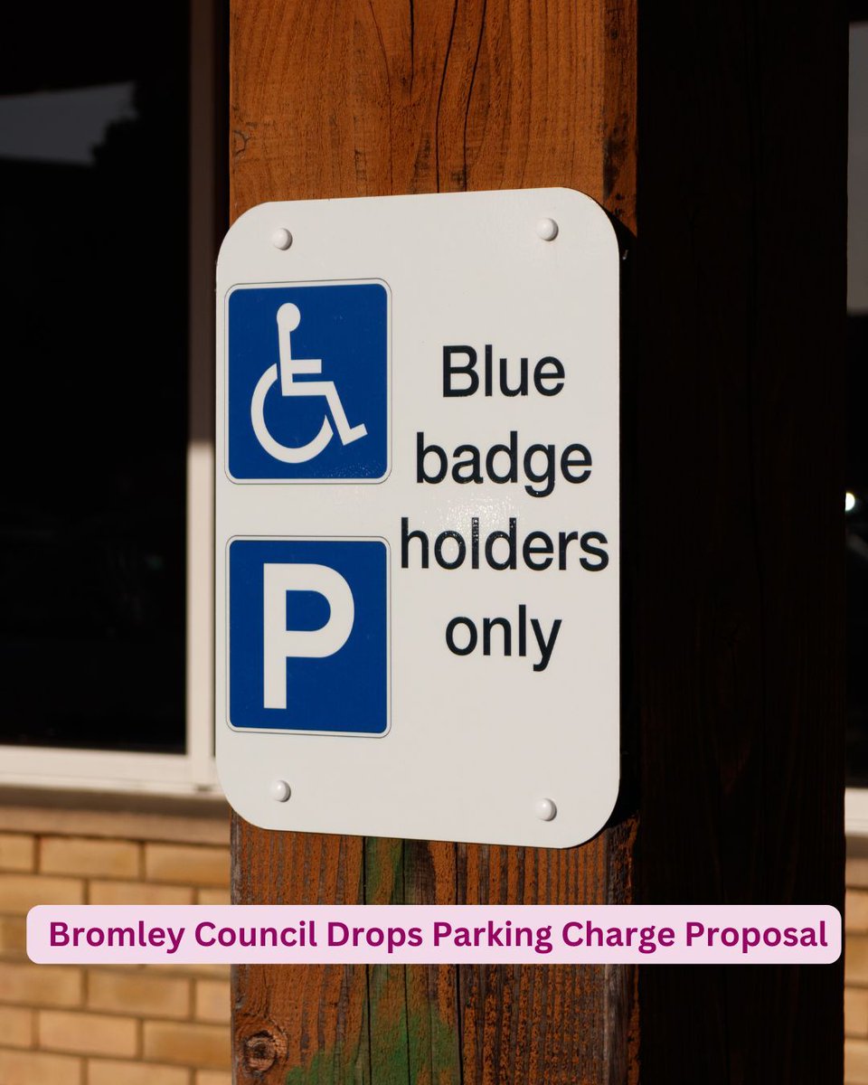 Bromley Mencap (@bromleymencap) on Twitter photo 🚨 Victory for Blue Badge holders!
<a href="/LBofBromley/">Bromley Council</a> has scrapped plans to introduce parking charges, citing budget savings for 2025/26. As a disability charity, we opposed this unfair proposal, and we're relieved it won’t go ahead.
More info here: buff.ly/3WEfwor 🚨 Victory for Blue Badge holders!
<a href="/LBofBromley/">Bromley Council</a> has scrapped plans to introduce parking charges, citing budget savings for 2025/26. As a disability charity, we opposed this unfair proposal, and we're relieved it won’t go ahead.
More info here: buff.ly/3WEfwor