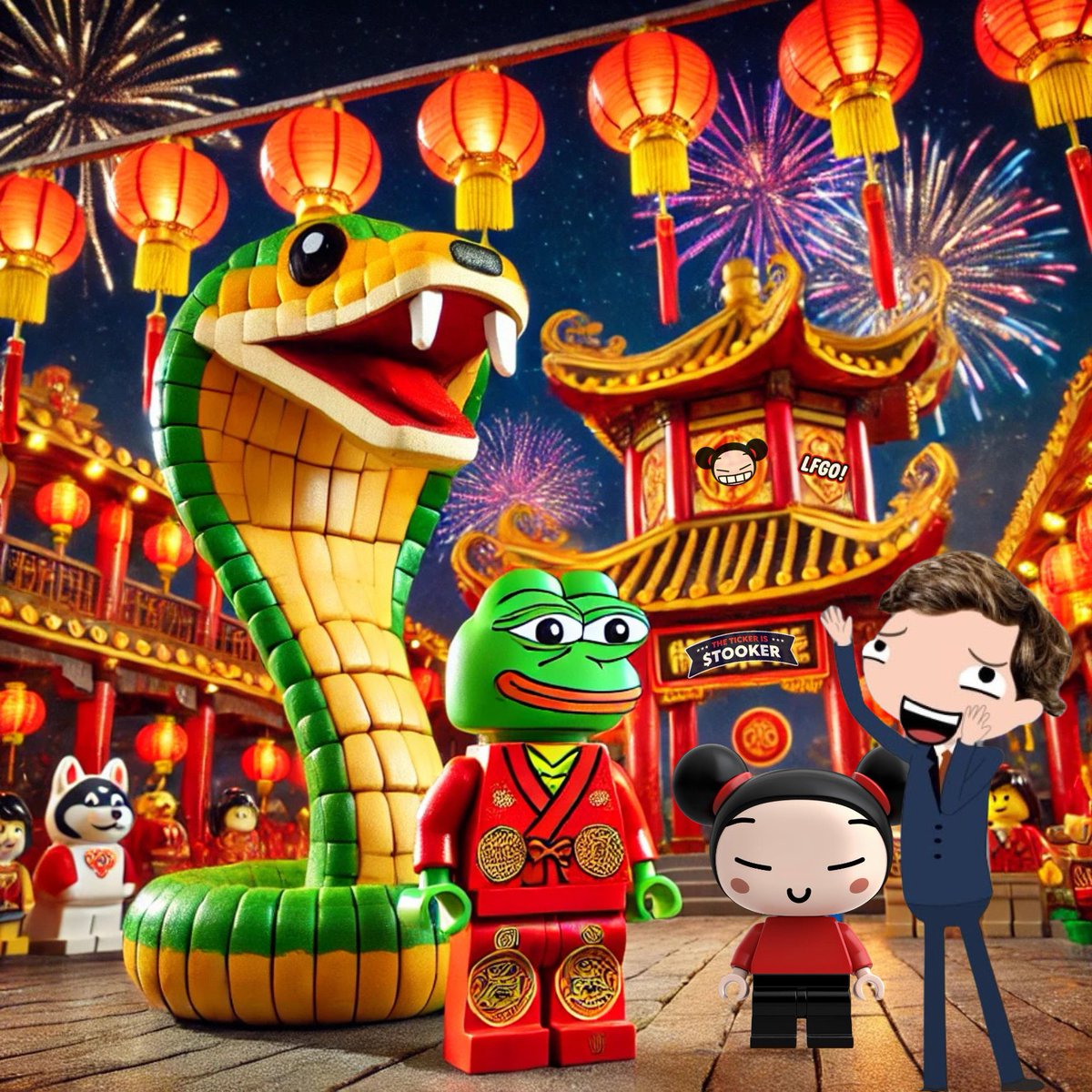 <a href="/MEMECON_OMG/">MEMECON</a> Patience is the wisdom of the snake. 🐍 

Success comes to those who wait, but greatness comes to those who ape in early. $Tooker, $Pucca &amp; $LFGO are coiling up—be ready for the strike!

🐉 Happy Lunar New Year 2025! May your bags be full and your gains be legendary! 🚀