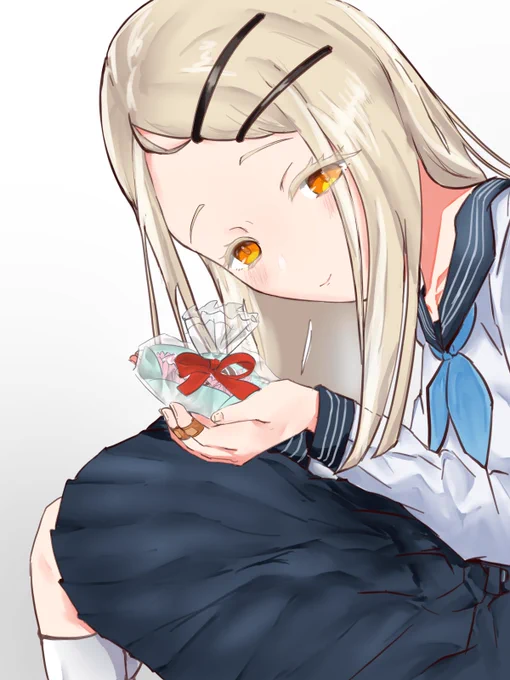 バレンタインの篠澤広さんを描きました 