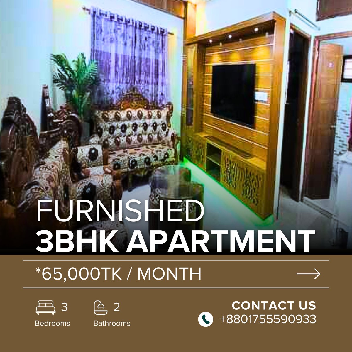 Stay like home away from home! Hassle free one stop property solutions. Now you can visit our apartments before booking! 
WhatsApp +8801755590933 for booking
#Airbnb #bookinghouse #rental #furnished #apartments #dhaka #rupnagar