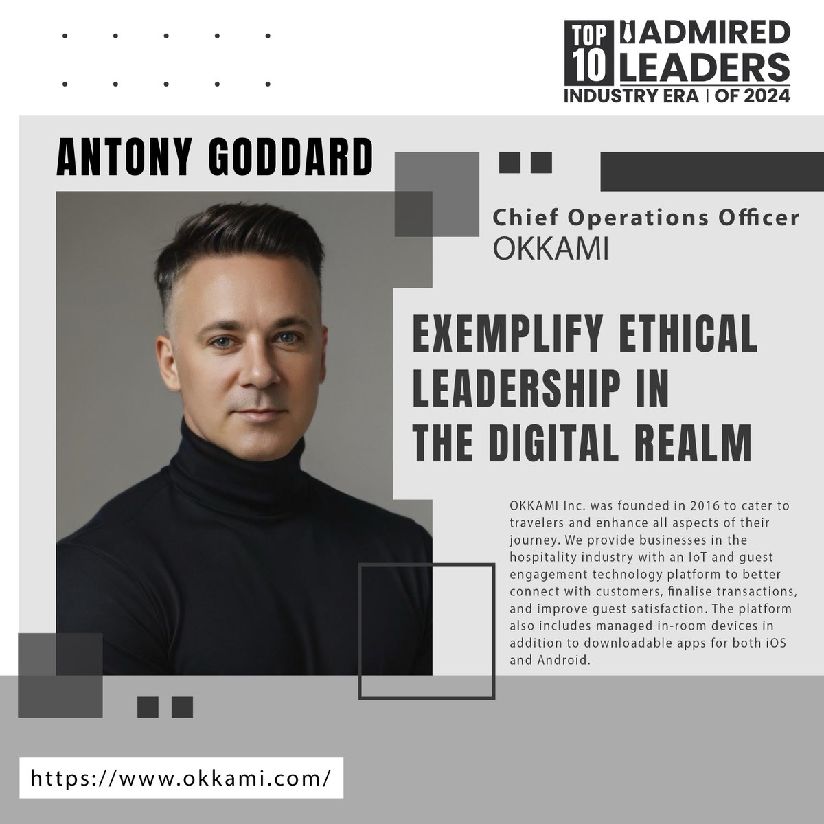Antony Goddard #COO of OKKAMI
#travelers #journey #businesses #hospitalityindustry #IoT #technology #iOS #Android
industry-era.com/Antony-Goddard…