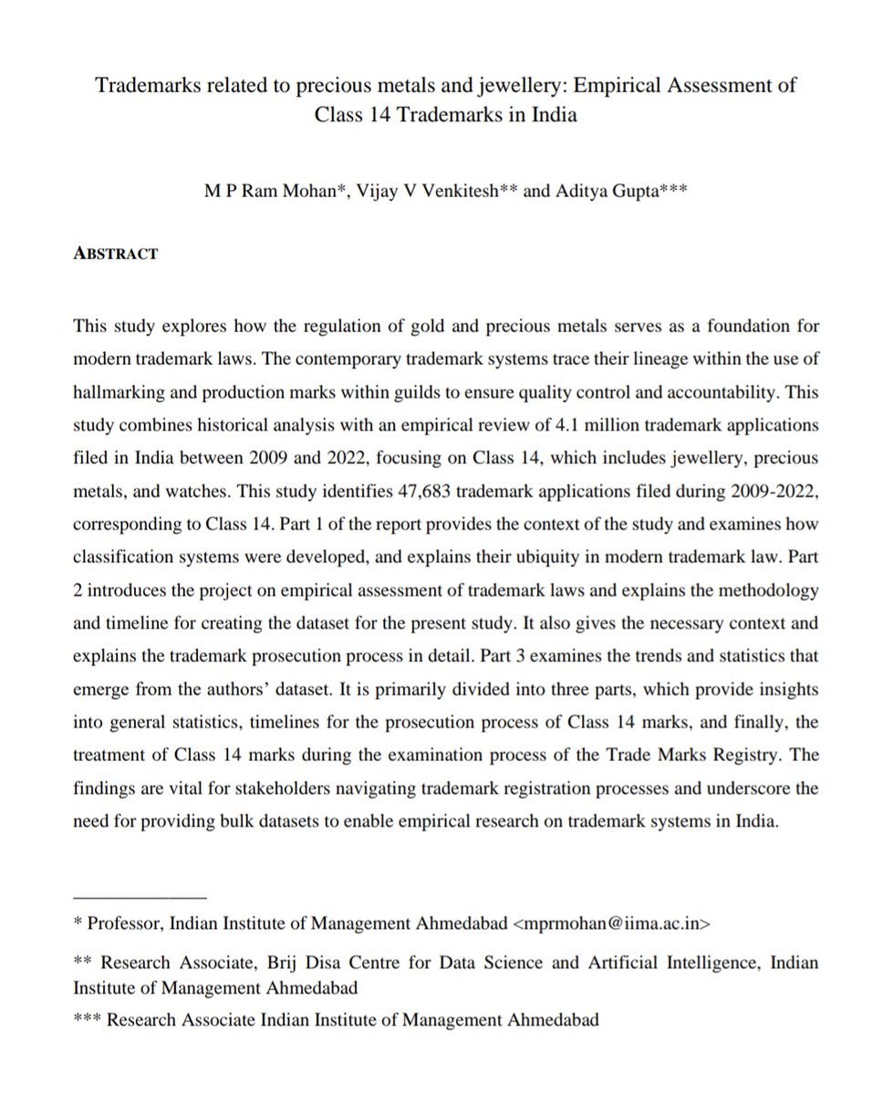 We are pleased to share the report on the latest research conducted by our esteemed faculty, Prof. Ram Mohan M P, co-authored by Mr. Vijay V Venkitesh and Mr. Aditya Gupta. Explore the full research report through the link provided below.
iima.ac.in/sites/default/…

#igpc #iima