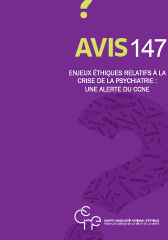 #SantéMentale Dans son dernier avis le comité consultatif national d’éthique tire la sonnette d'alarme et appel à la mise en place urgente d’un plan ambitieux pour  la psychiatrie A lire ici ccne-ethique.fr/fr/publication…