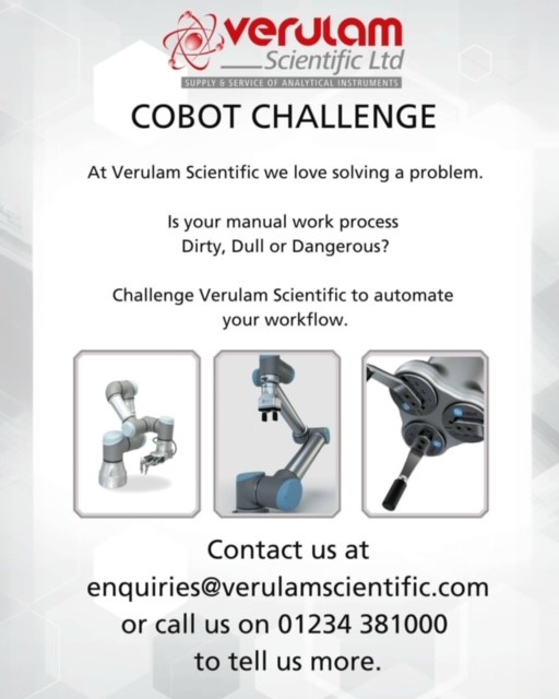 VerulamScienti1's tweet image. Whether you&apos;re looking to enhance efficiency, improve safety, or simply streamline operations, we are here to help.

#labautomation #formulation #LiquidHandlingSystems #samplepreparation #sampleprep #automation #collaborativerobots #cobotsolutions #cobots #Liquidhandlingrobot