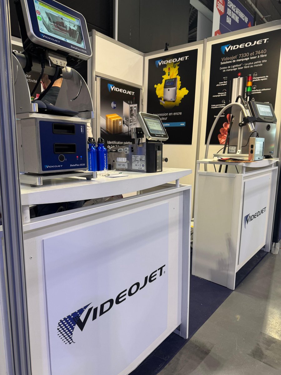 Nous sommes ravis de commencer le 2ème jour au SEPEM ! 📍à Douai, Stand N711. Dernière chance pour obtenir votre badge : ow.ly/j6Xa50UPhPM

#VideojetÀDouai #industrie #SalonSEPEM  #marquageindustriel #codage