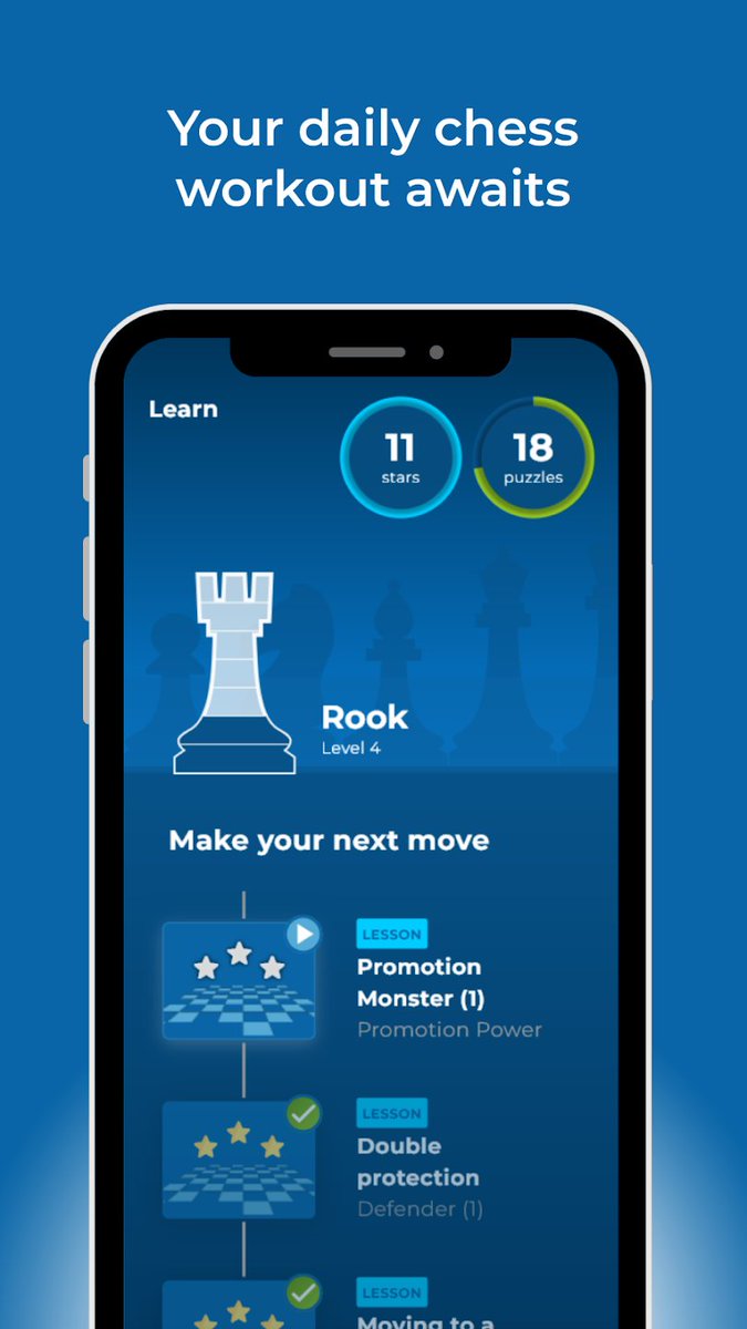 Chessity's tweet image. Have you already discovered the Chessity app? The app has a modern design and contains fun and instructive chess content for everybody! You can find it in the App Store and Google Play Store.