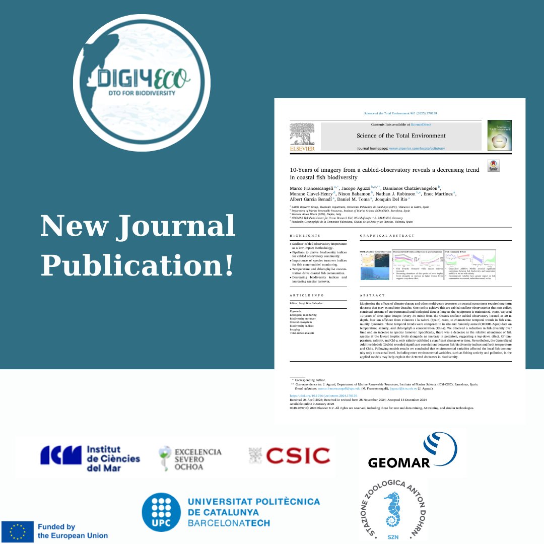 DIGI4ECO (@digi4eco) on Twitter photo 👉New Journal Publication by <a href="/ICMCSIC/">ICM-CSIC</a>, <a href="/la_UPC/">Universitat Politècnica de Catalunya (UPC)</a> , <a href="/SznDohrn/">Stazione Zoologica Anton Dohrn</a> <a href="/GEOMAR_en/">GEOMAR_en</a>
🔗Read more on: bit.ly/4gcCz0w
#DIGI4ECO #eufunded #cinea #publication #biodiversity 👉New Journal Publication by <a href="/ICMCSIC/">ICM-CSIC</a>, <a href="/la_UPC/">Universitat Politècnica de Catalunya (UPC)</a> , <a href="/SznDohrn/">Stazione Zoologica Anton Dohrn</a> <a href="/GEOMAR_en/">GEOMAR_en</a>
🔗Read more on: bit.ly/4gcCz0w
#DIGI4ECO #eufunded #cinea #publication #biodiversity
