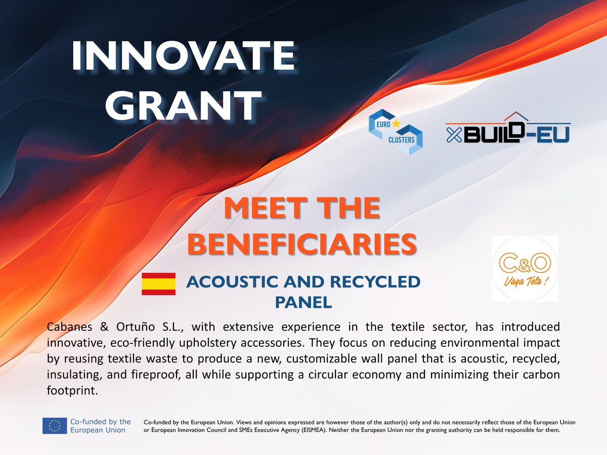 xBUILD-EU Eurocluster (@xbuild_eu) on Twitter photo Get to know the beneficiaries of the Innovate Grant from the 2nd <a href="/xBUILD_EU/">xBUILD-EU Eurocluster</a> Open Call!๐
<a href="/EU_HaDEA/">HaDEA</a> <a href="/Clusters_EU/">European Cluster Collaboration Platform (ECCP)</a> <a href="/EEN_EU/">Enterprise Europe Network ๐ช๐บ</a> Get to know the beneficiaries of the Innovate Grant from the 2nd <a href="/xBUILD_EU/">xBUILD-EU Eurocluster</a> Open Call!๐
<a href="/EU_HaDEA/">HaDEA</a> <a href="/Clusters_EU/">European Cluster Collaboration Platform (ECCP)</a> <a href="/EEN_EU/">Enterprise Europe Network ๐ช๐บ</a>