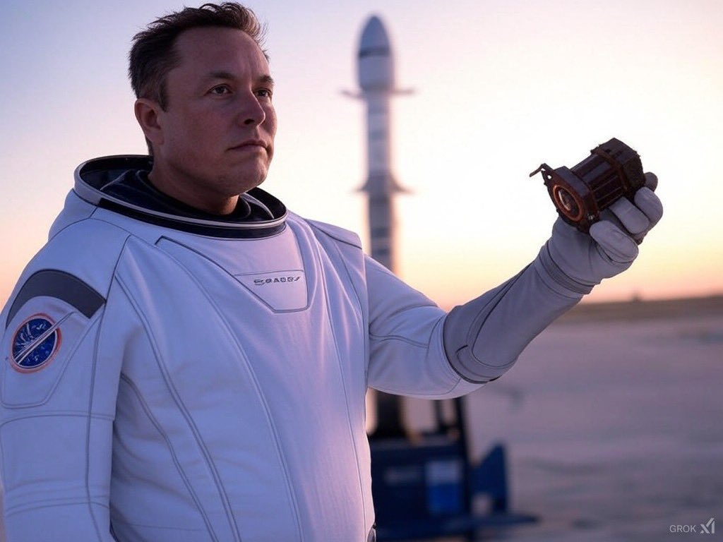 marcodemaio_'s tweet photo. @elonmusk  ready to go and conquer space with his own hands. https://t.co/YNaEh9I0g6