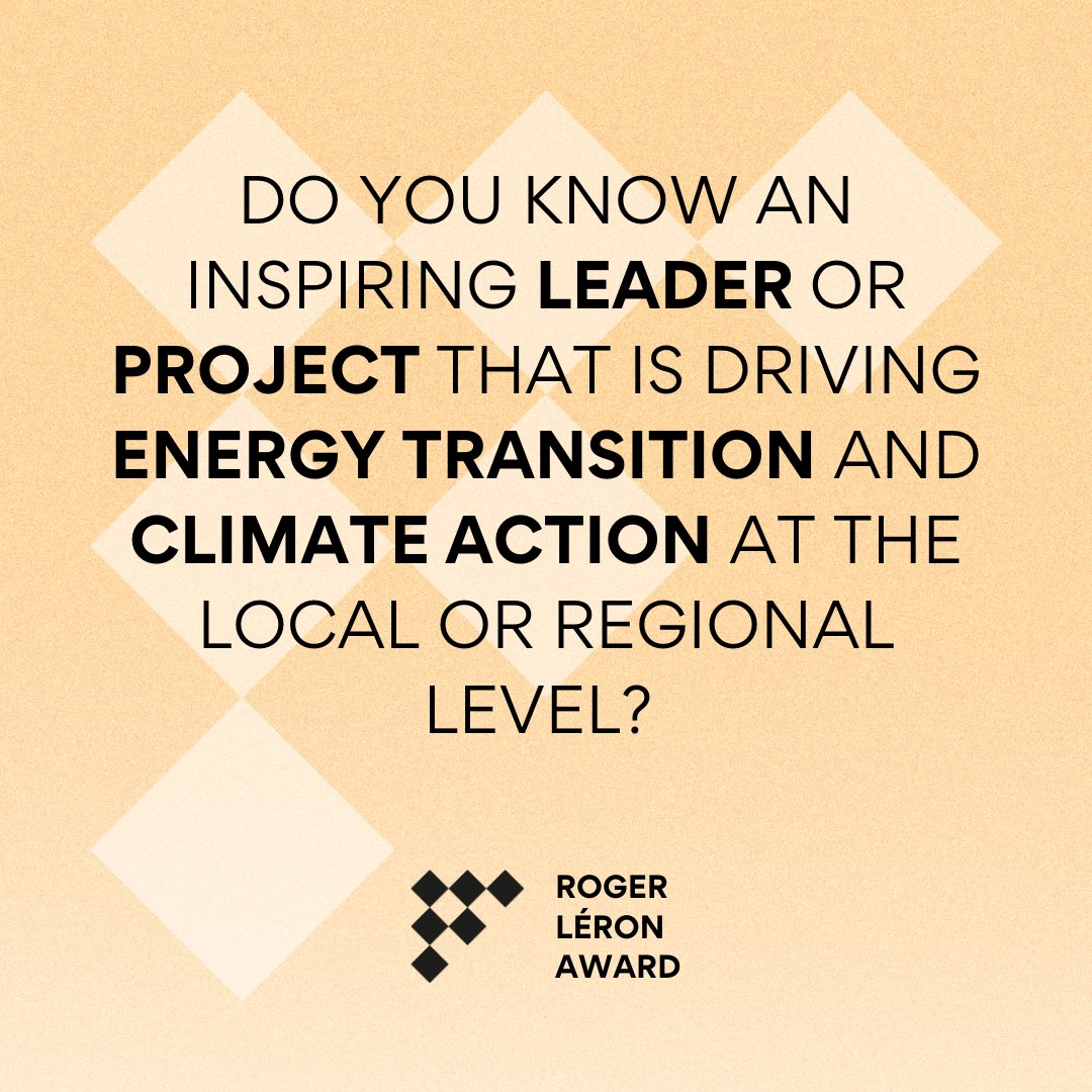 🌟 <a href="/Fedarene/">FEDARENE</a>'s #RogerLéronAward is back, honouring exceptional individuals and projects driving the #EnergyTransition and #ClimateAction at local and regional levels.

Learn more about the 2025 Roger Léron award👉 fedarene.org/roger-leron-aw…