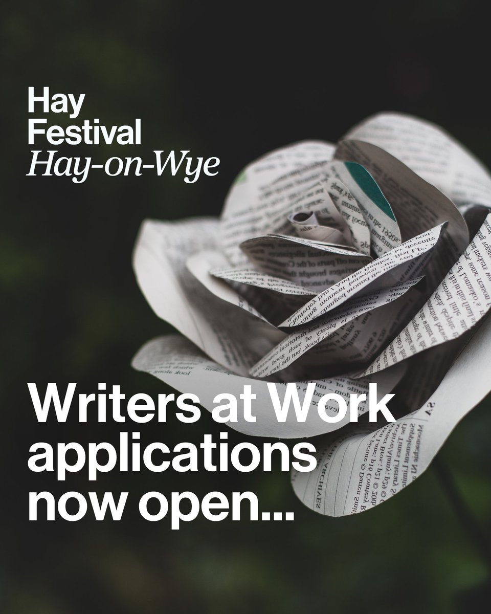 hayfestival's tweet photo. Writers at Work, it’s time!

Our professional development opportunity for Welsh writers is back for 2025. Deadline 28 February.

Apply now! https://t.co/75SH1S6dhj https://t.co/1Umhkt5Ie6