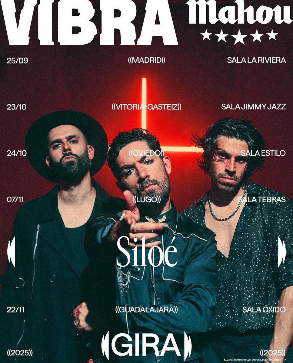 El 25 de septiembre <a href="/siloe_music/">Siloé</a> estarán en concierto en <a href="/LaRivieraSala/">Sala La Riviera</a> de Madrid ciclo <a href="/VibraMahou/">Vibra Mahou</a> info:conciertospormadrid.com/featured/siloe…
