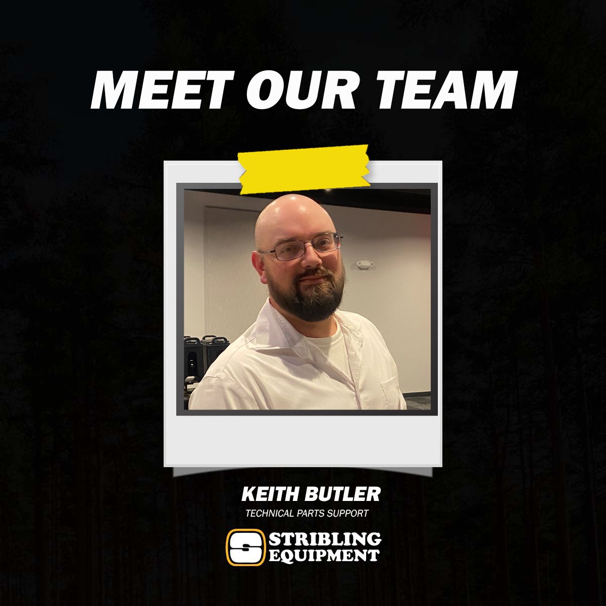 StriblingEquip's tweet photo. Meet our team!

Keith Butler has been with #StriblingEquipment almost 7 years. He works in the parts warehouse in shipping and receiving, and equipment inspections. 

#johndeere #construction #usedequipment #rentalequipment https://t.co/4Dmo2RUjLo