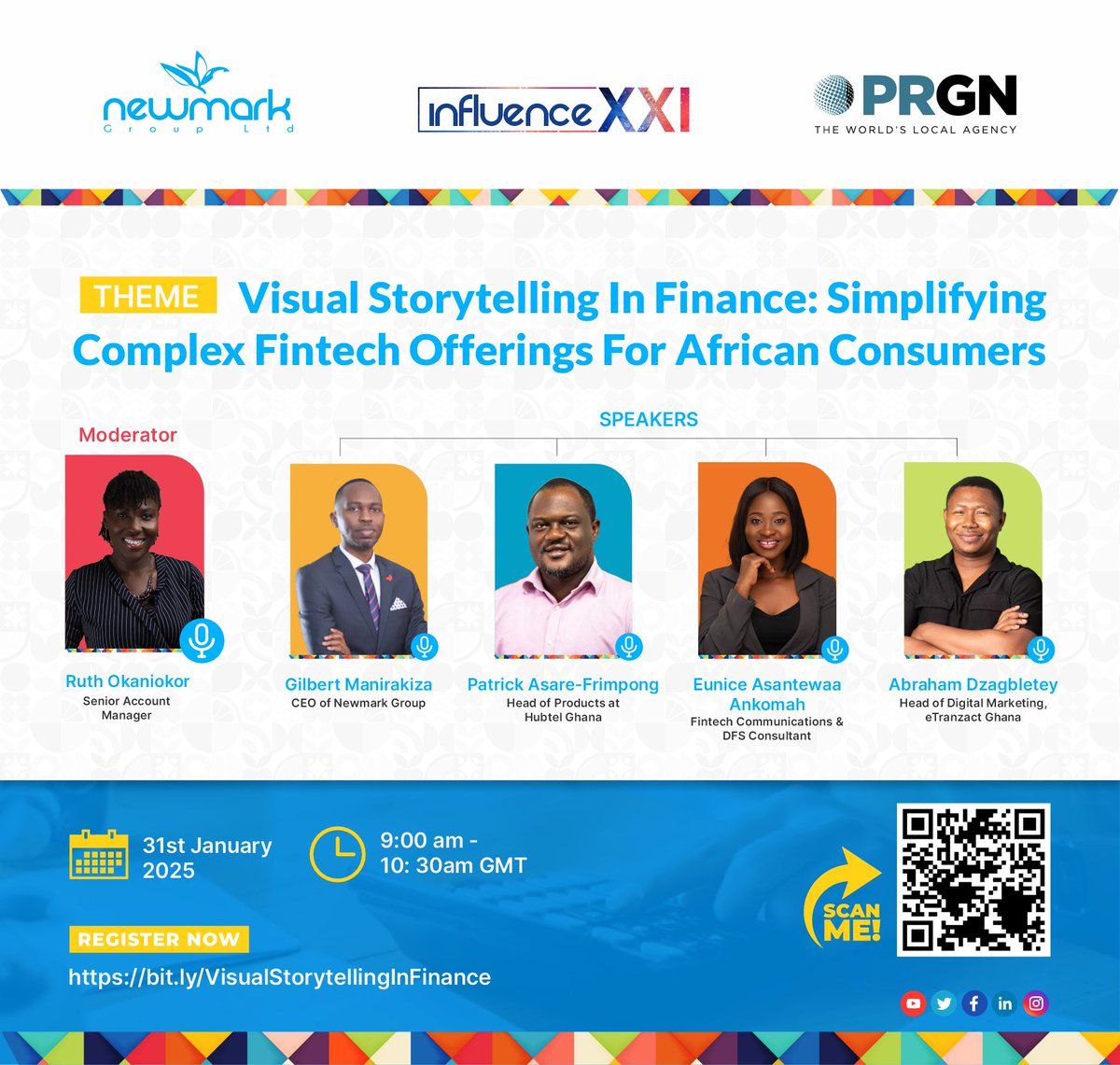 💹Making complex financial concepts simple &amp; engaging is more crucial than ever today. Join us for our upcoming webinar to gain actionable insights.
📅31 Jan 2025
🕒9:00am - 10:30am GMT  
💻Zoom 
🔗bit.ly/4jwfjNZ     
#FinTech #VisualStorytelling