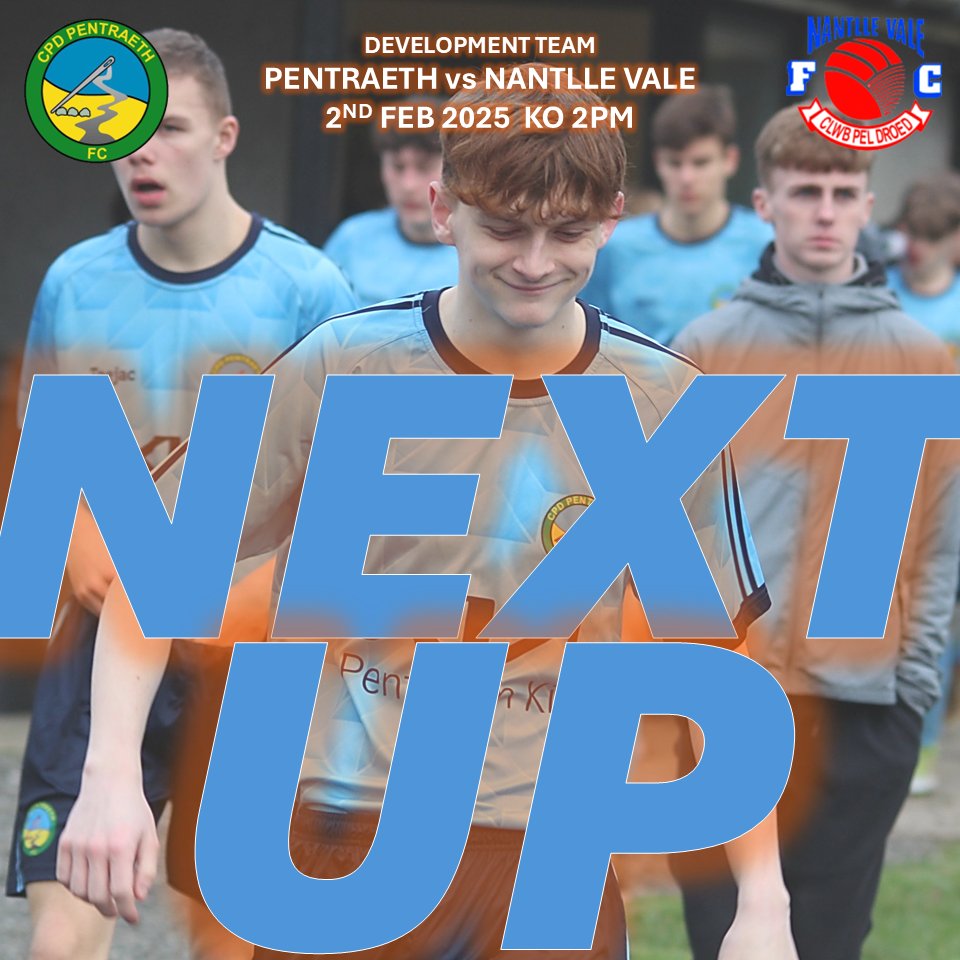 𝗦𝗨𝗡𝗗𝗔𝗬

🆚 Nanttle Vale
🏟️ Bryniau
📅 2/2/2025
⏰ 2pm KO
