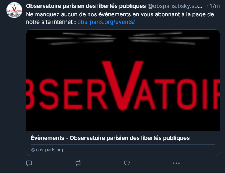 Observatoire parisien des libertés publiques tweet media