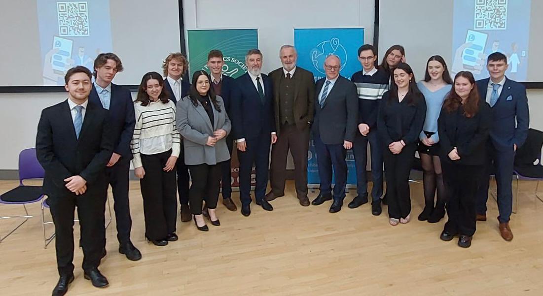 Yesterday 28.1.  Ambassador Pavel Vošalík took part in the Ambassador Panel, an interview style discussion hosted by The Politics Society and The International Society of <a href="/DCU/">Dublin City University</a>. 
Many thanks to all the participants for a very open a beneficial discussion. <a href="/dcupolsoc/">DCU Politics Society</a>