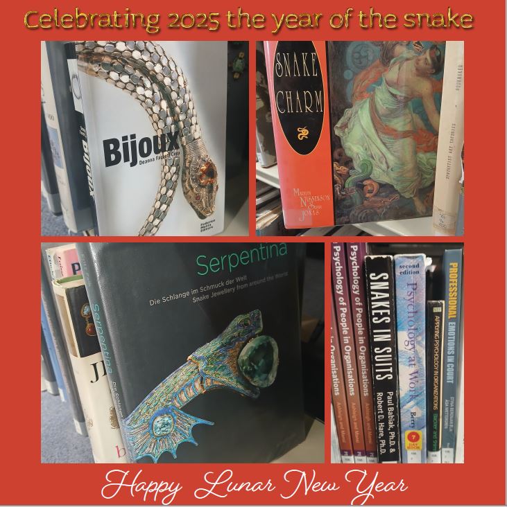 The Chinese lunar new year begins today marking the Year of the Snake. Here are some slithering snakes in the library collection. Were you born in the year of the snake? Are you taking part in any of the celebrations around Newcastle? 

#MyNULibrary