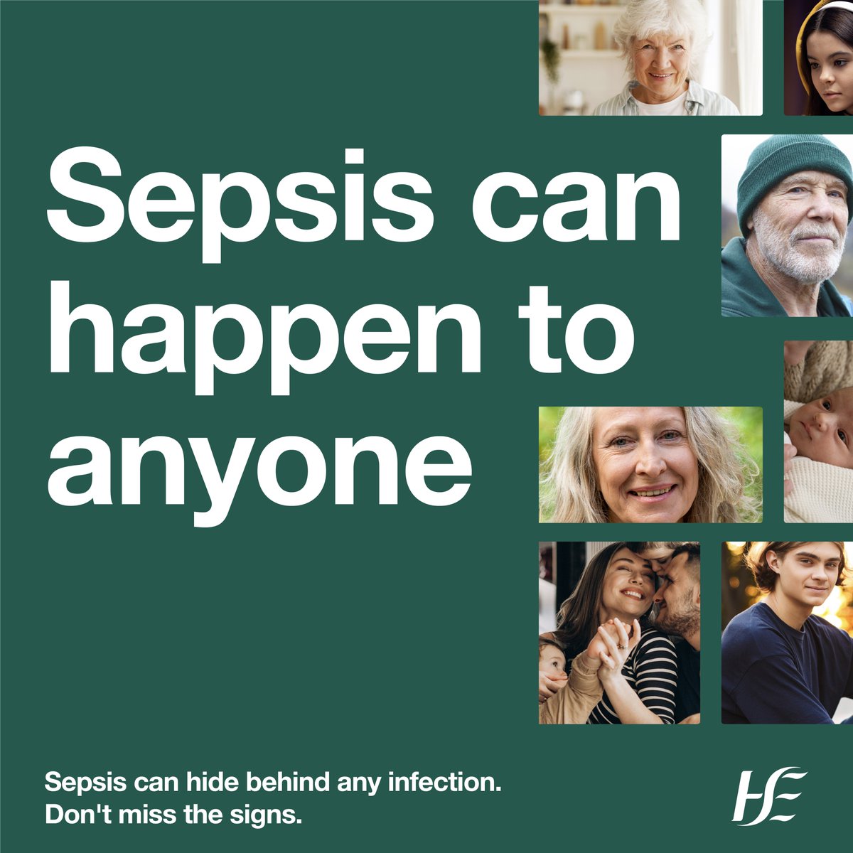 More people die of sepsis in Ireland than heart attacks and stroke. 

Sepsis can hide behind any infection. It is treated most effectively if recognised early, so it's important to know the symptoms so that you don't miss the signs.