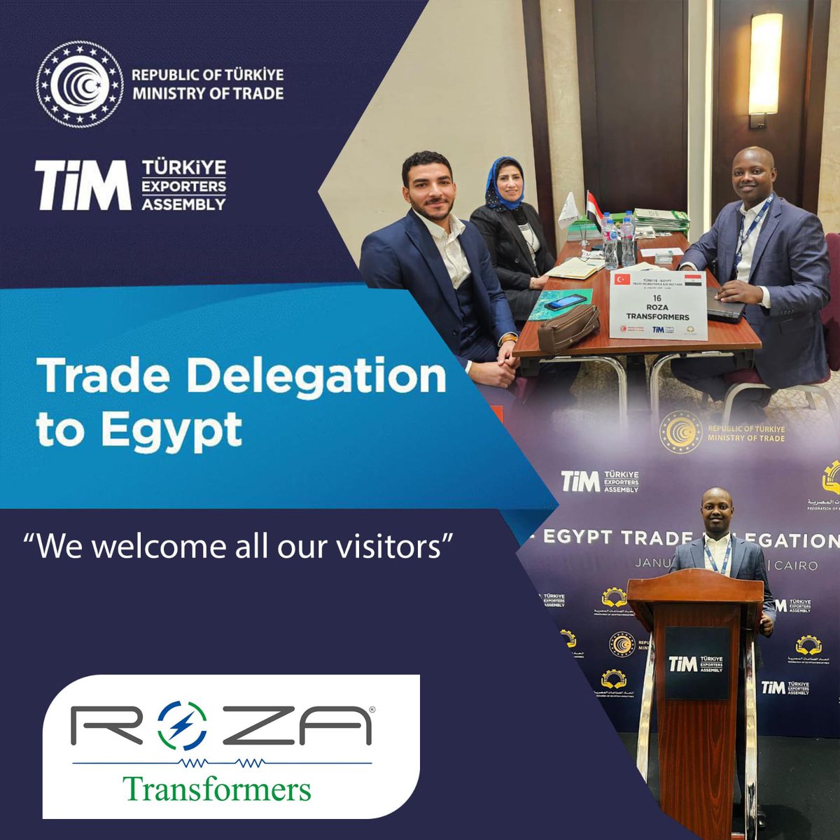 RozaTransfo's tweet photo. Exciting News for Our Egyptian Customers!

Roza Transformers is proud to be part of the trade delegation from Türkiye! Join us to explore innovative solutions in distribution and power transformers. Let’s connect and discuss opportunities for collaboration
#RozaTransformersExport https://t.co/GlT5oPGxB3