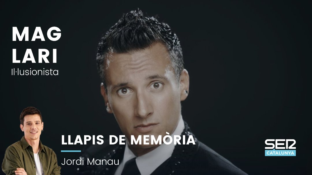 🔵 Avui, al <a href="/LlapisMemoria/">Llapis de Memòria</a> ens visita l'il·lusionista <a href="/maglari/">Mag Lari</a>. 

⏰ De 15 a 16 h a <a href="/SERCatalunya/">SER CATALUNYA</a>
 
📻 Escolta-ho en directe aquí: cadenaser.com/podcast/sercat…